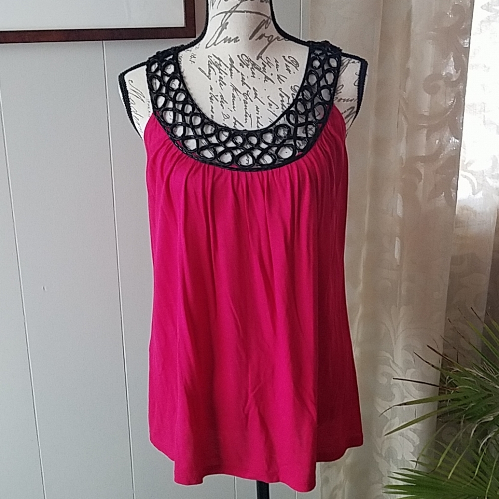 Express Magenta dressy top. Size M.